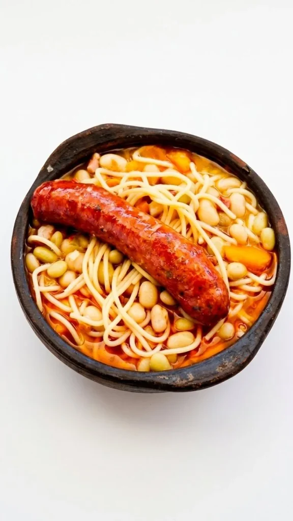 Porotos con riendas Cecinas Serrot vista superior