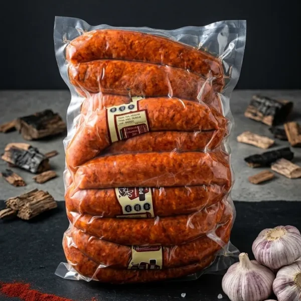 Longaniza ahumada Premium Serrot, Caja 15 kg granel